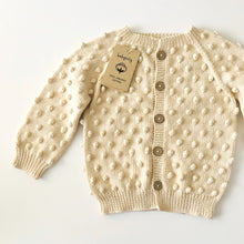 Load image into Gallery viewer, Babytoly - Popcorn Cardigan (Natural)
