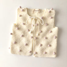 Load image into Gallery viewer, [預購] Babytoly - Popcorn Vest (Snow 底 + Powder Pink 球)
