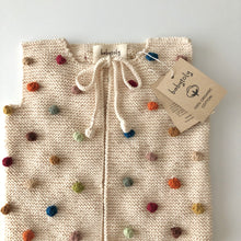 Load image into Gallery viewer, Babytoly - Popcorn Vest (Natural 底＋Rainbow 球球)
