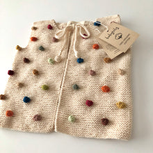 Load image into Gallery viewer, Babytoly - Popcorn Vest (Natural 底＋Rainbow 球球)

