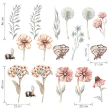 將圖片載入圖庫檢視器 [預購] Pastelowe Love -  兒童房壁貼 Wildflowers II

