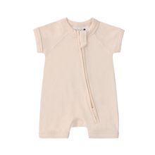 Load image into Gallery viewer, Susukoshi - Short Sleeve Zip Suit (Eggshell)
