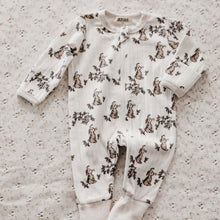 Load image into Gallery viewer, Pointelle Zip Suit - Bunny (Limited Edition) 6-12M
