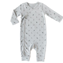 Load image into Gallery viewer, Pehr- Hatchling Bunny Kimono Romper 6-12M
