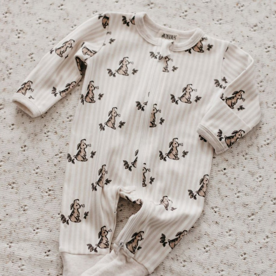 Stripe Zip Suit - Bunny (Limited Edition)