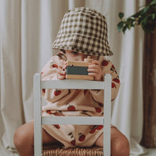 Load image into Gallery viewer, Organic Zoo - Olive Gingham Bucket Sun Hat
