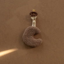 Load image into Gallery viewer, Marron Clair Moon Sherpa Pacifier Clip

