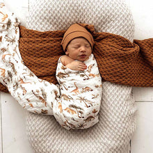 Load image into Gallery viewer, Organic Dino Swaddle Wrap
