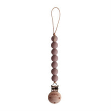 Load image into Gallery viewer, Mushie - Halo Pacifier Clip (Cloudy Mauve)
