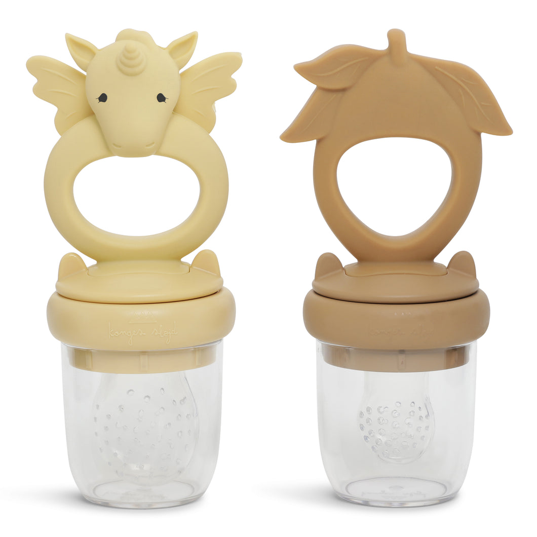 Konges Slojd - Silicone Fruit Feeding Pacifier (Limonade/Almond)