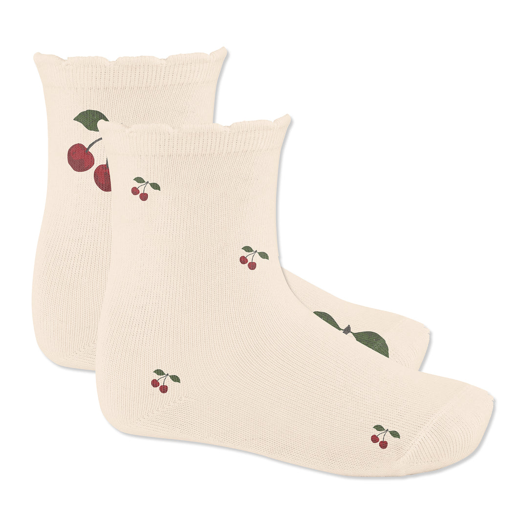 Konges Slojd - Jacquard Socks (Big Cherry/Cherry)