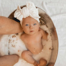 Load image into Gallery viewer, Bambi Eyelet Topknot - White
