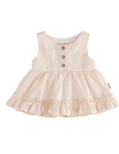Load image into Gallery viewer, Luna Linen Dress - Cookie Dough
