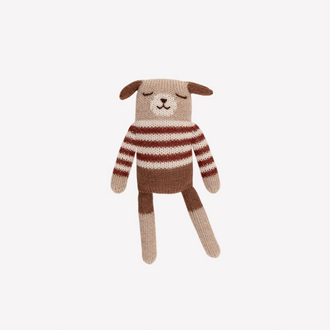 Puppy in Striped Sweater 咖啡毛衣狗狗