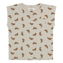 Load image into Gallery viewer, Monsieur Mini - No sleeve tshirt croissant
