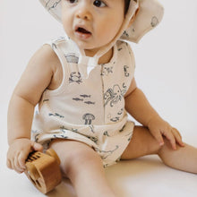 Load image into Gallery viewer, Pehr - Sleeveless Bodysuit (Marine Aquatic)
