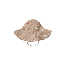 Load image into Gallery viewer, Quincy Mae - Apricot Floral Sun Hat 12-18M
