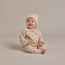 Load image into Gallery viewer, Rylee + Cru -  Hearts Slouchy Pullover (only 3-6M)
