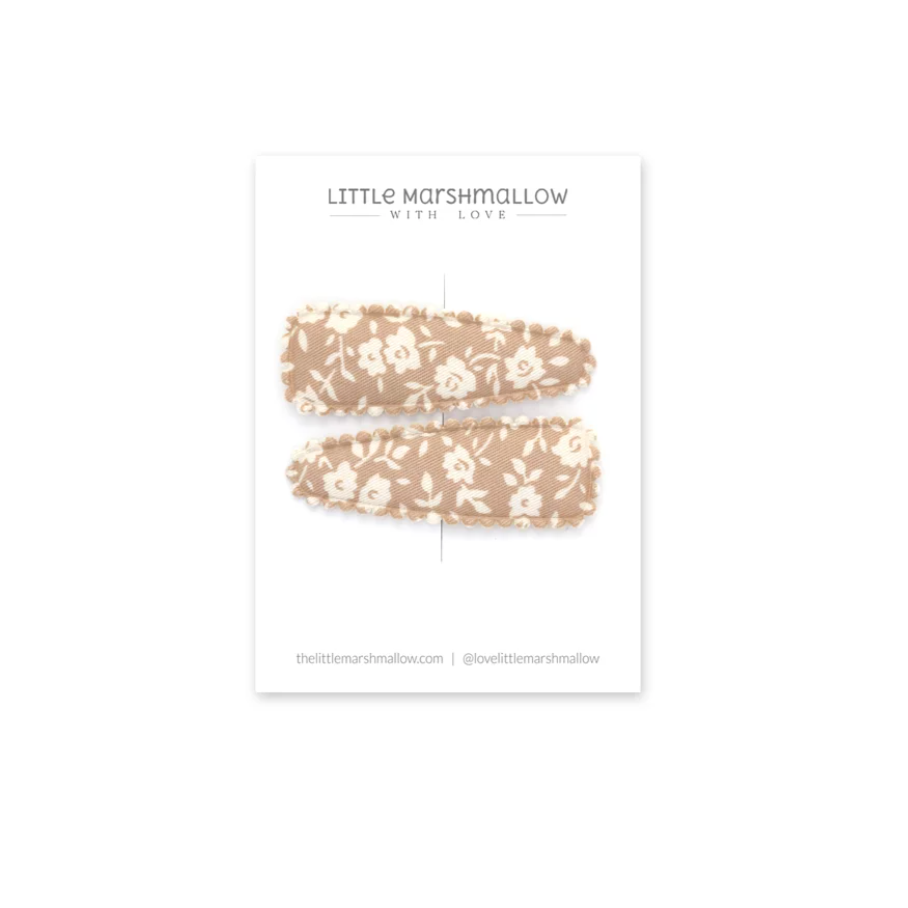 Camel Floral Clip