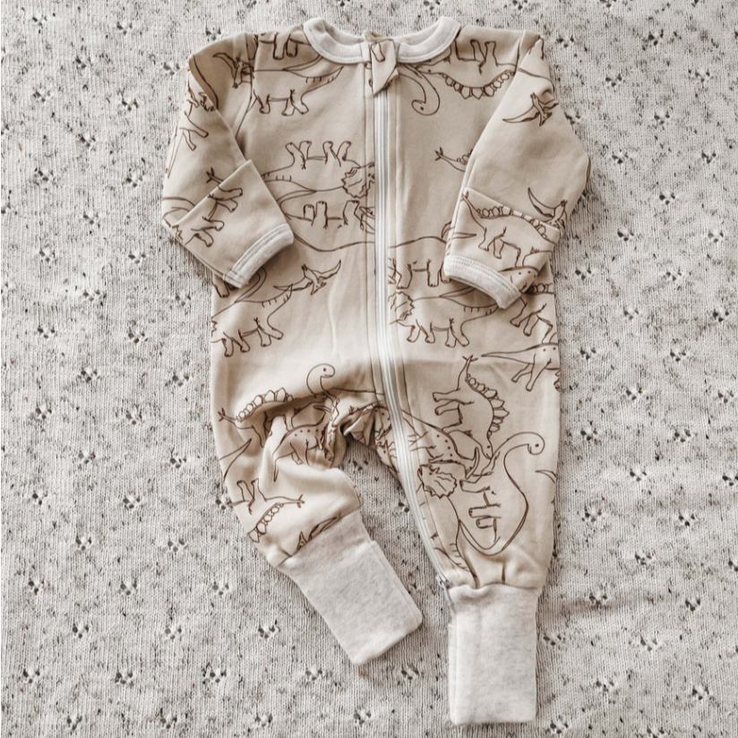 Dinosaur Zip Up Jumpsuit 0-3M