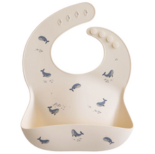 Load image into Gallery viewer, Mushie- Silicone Bibs (Whale)
