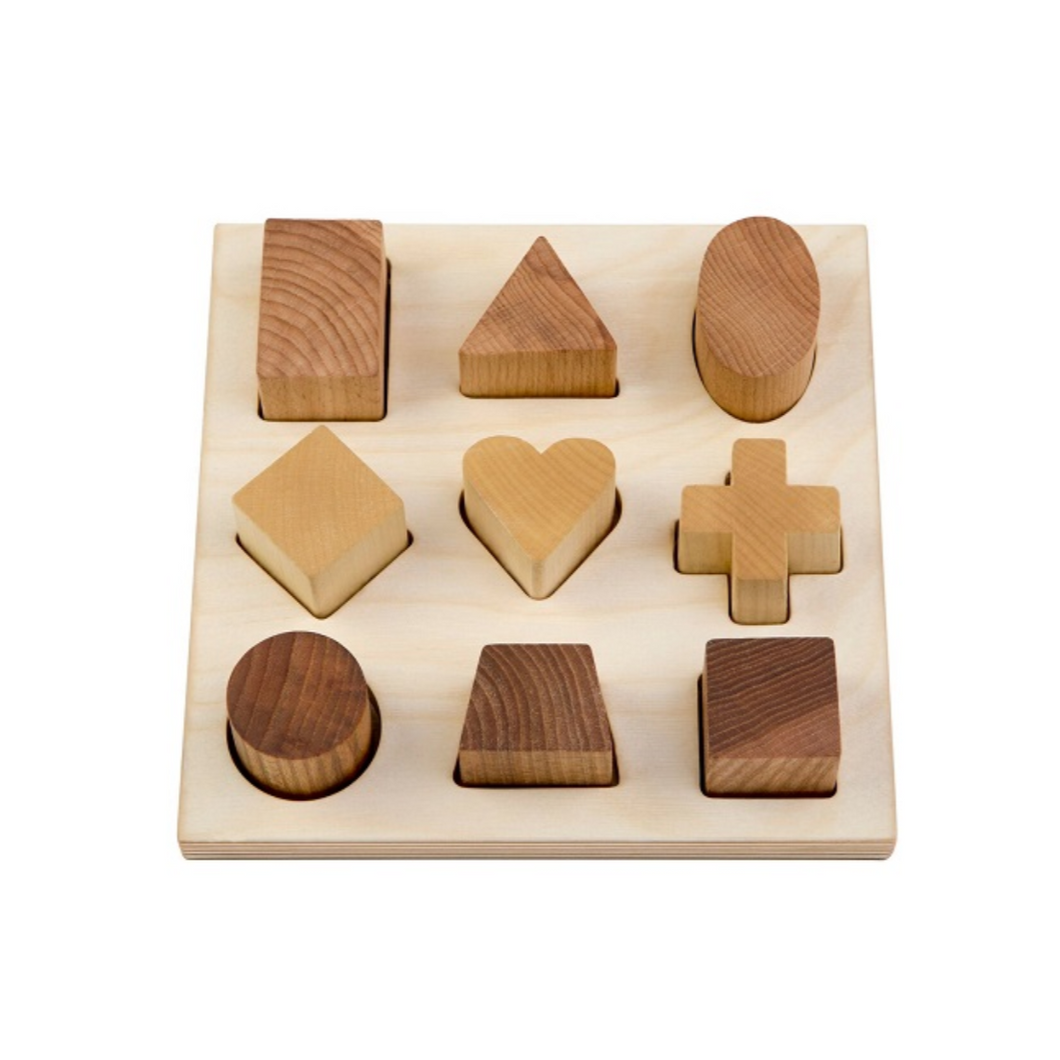Shape Puzzle Board Natural