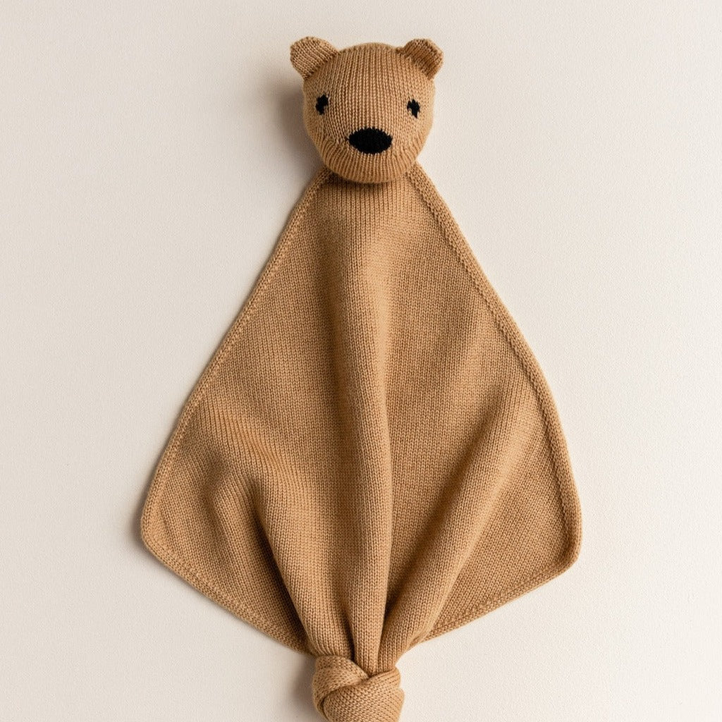 Teddy Tokki 熊熊羊毛安撫巾- Ochre