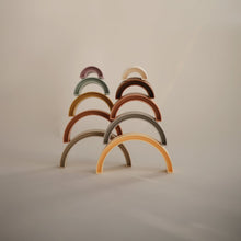 將圖片載入圖庫檢視器 Mushie Rainbow Stacker Toy (Tropical) 疊疊樂彩虹
