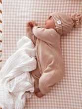 Load image into Gallery viewer, Classic Knit Jumpsuit- Biscuit (6-12M)
